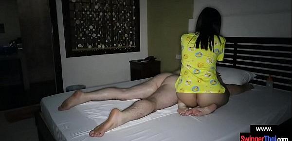  Amazing ass Thai cutie gives her client a very hot massage